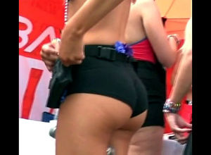 Supah plump elastic bum on voyeur of